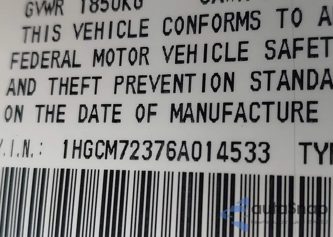 1HGCM72376A014533: 44489370