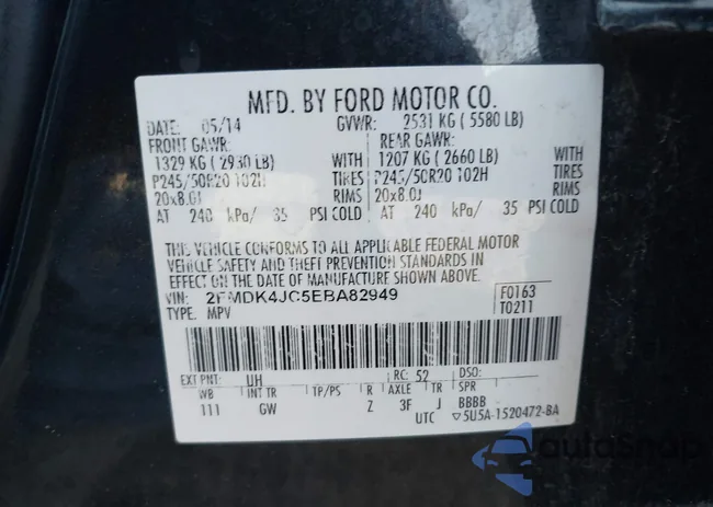 2FMDK4JC5EBA82949: 44489394