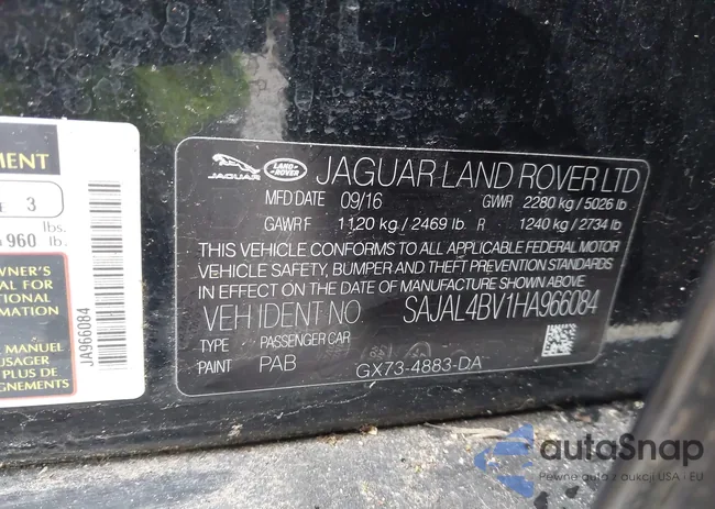 SAJAL4BV1HA966084: 44489479