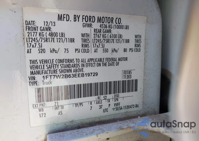 1FT7W2B63EEB19729: 44491054