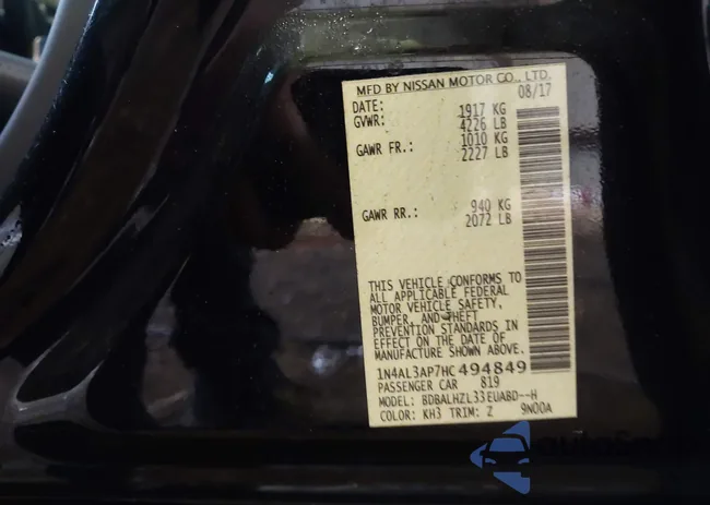 1N4AL3AP7HC494849: 44491087