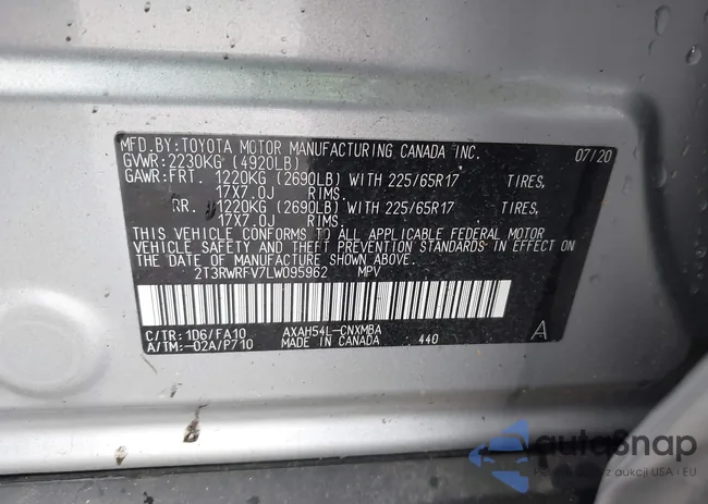 2T3RWRFV7LW095962: 44491102