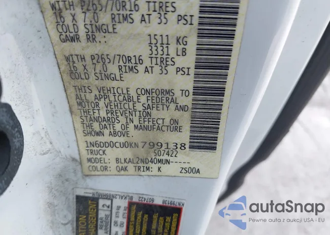 1N6DD0CU0KN799138: 44491131