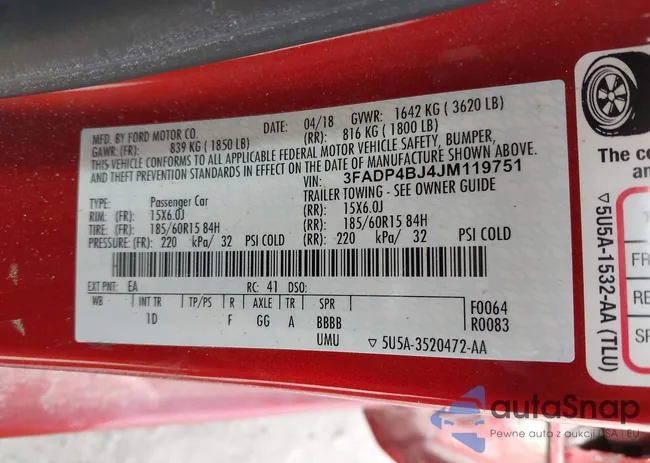 3FADP4BJ4JM119751: 44490582