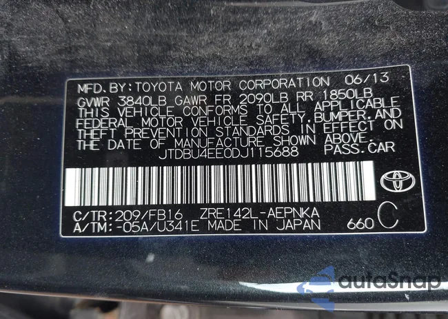 JTDBU4EE0DJ115688: 44491922