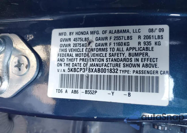 5KBCP3F8XAB001832: 44491947