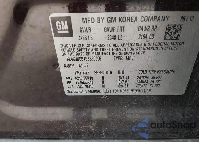 KL4CJBSB4EB520096: 44491516