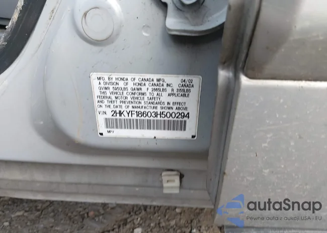 2HKYF18603H500294: 44491532