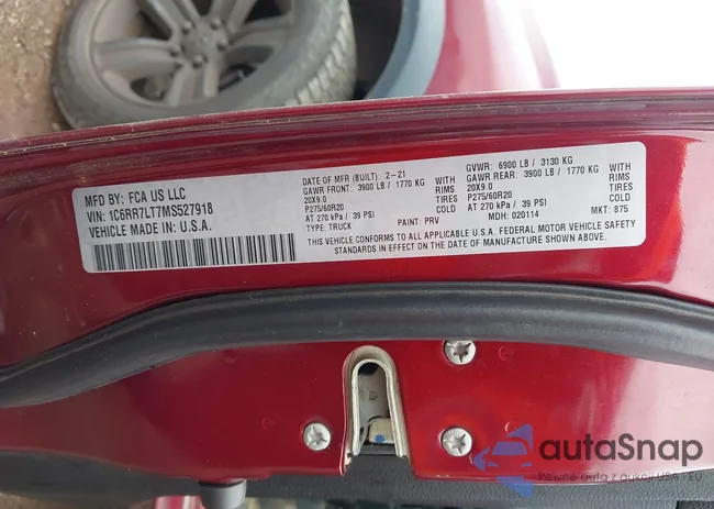 1C6RR7LT7MS527918: 44491577