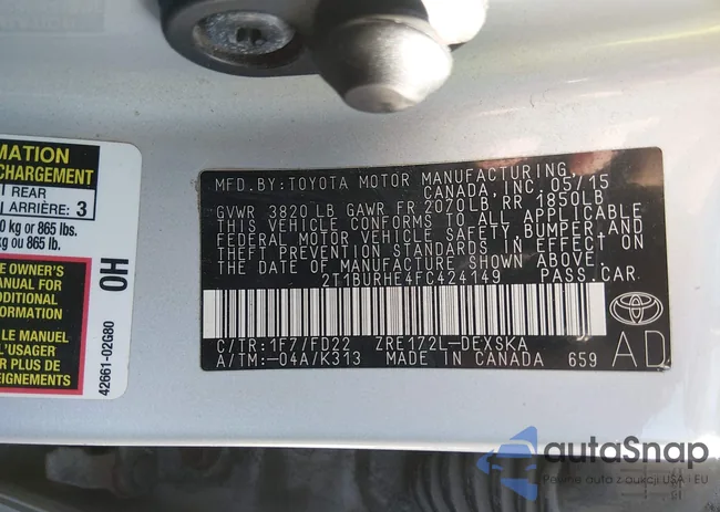 2T1BURHE4FC424149: 44491603