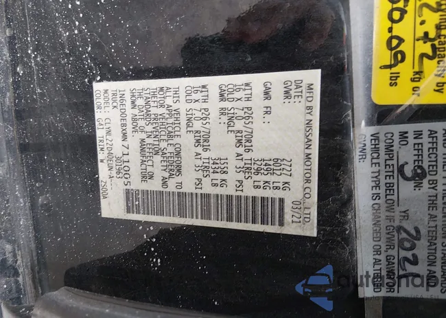 1N6ED0EBXMN711005: 44491632