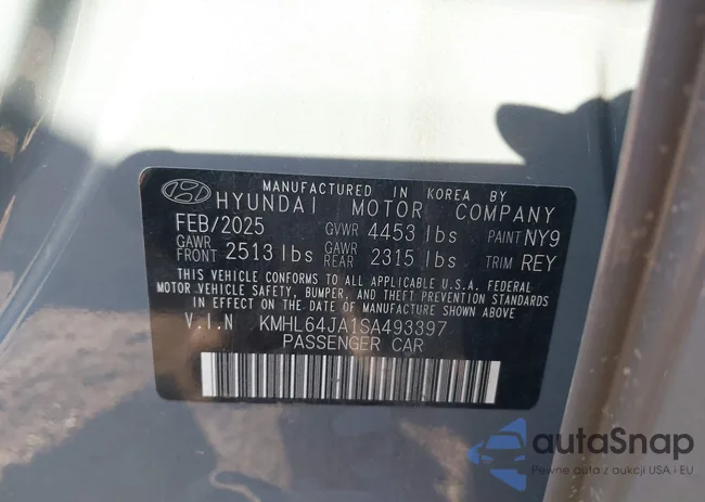 KMHL64JA1SA493397: 44492697