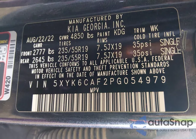 5XYK6CAF2PG054979: 44492801