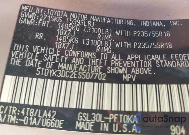 5TDYK3DC2ES507702: 44492897