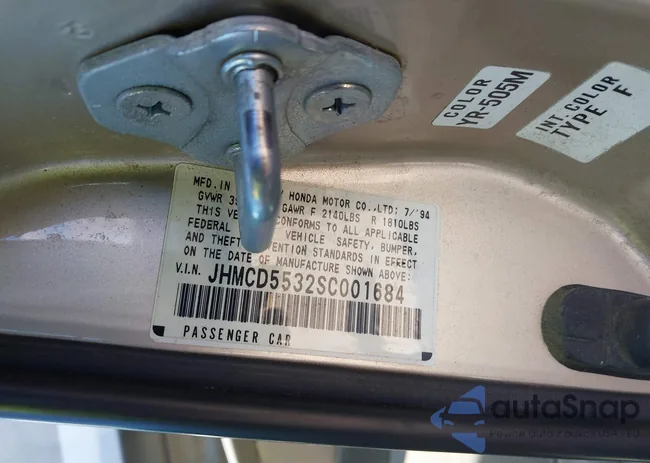 JHMCD5532SC001684: 44492919