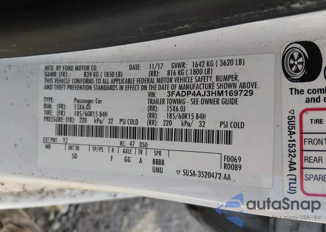 3FADP4AJ3HM169729: 44492277