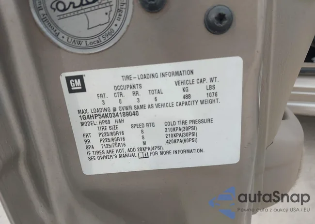 1G4HP54K034189040: 44492385