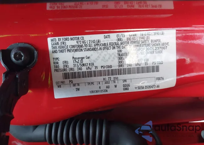 1FADP3F20DL237007: 44492392