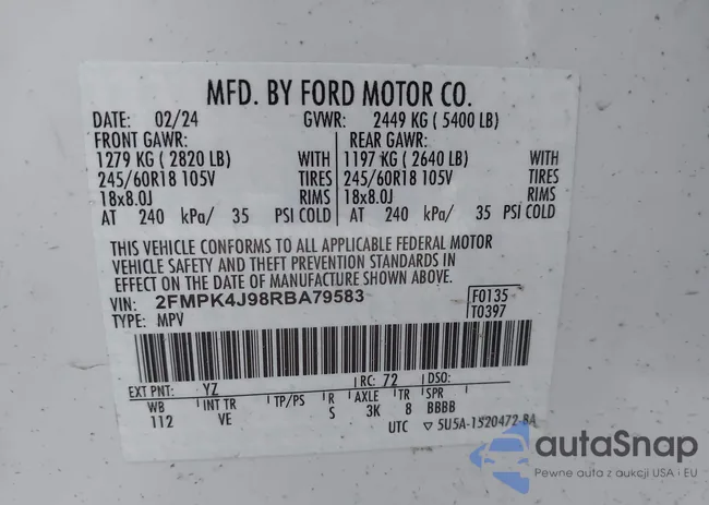 2FMPK4J98RBA79583: 44492425