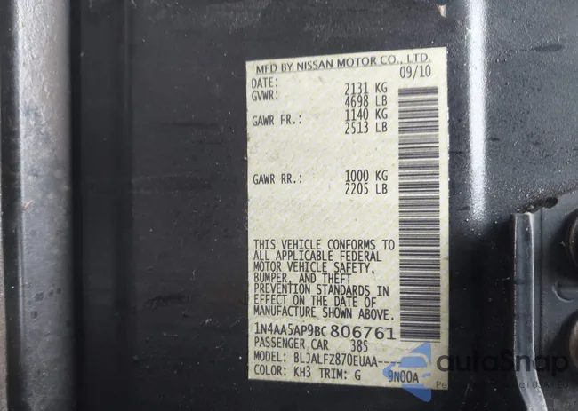 1N4AA5AP9BC806761: 44492432