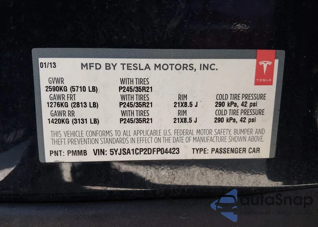 5YJSA1CP2DFP04423: 44492489