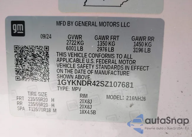 1GYKNDR42SZ107681: 44492491