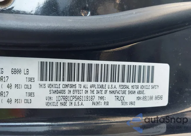 1D7RB1CP5AS119187: 44492502