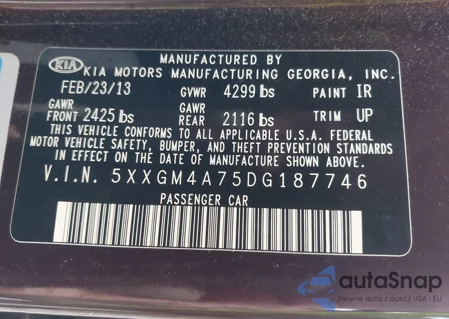 5XXGM4A75DG187746: 44492527