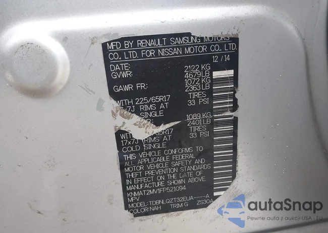 KNMAT2MV1FP521094: 44492559