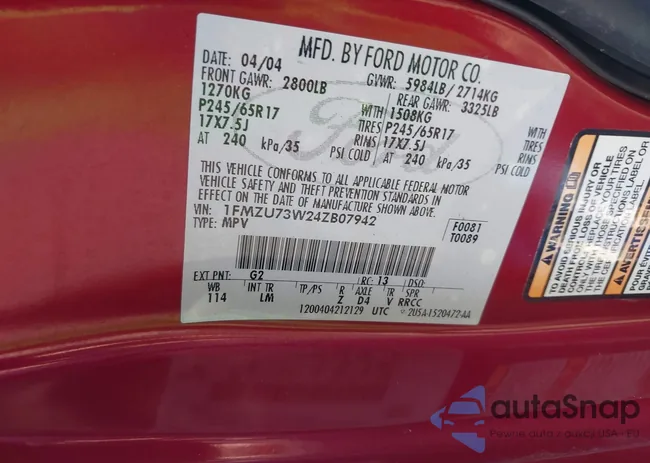 1FMZU73W24ZB07942: 44492603