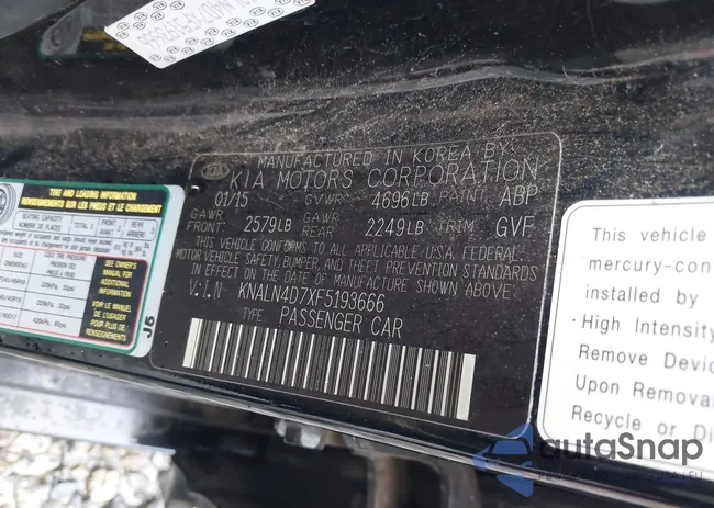 KNALN4D7XF5193666: 44493869