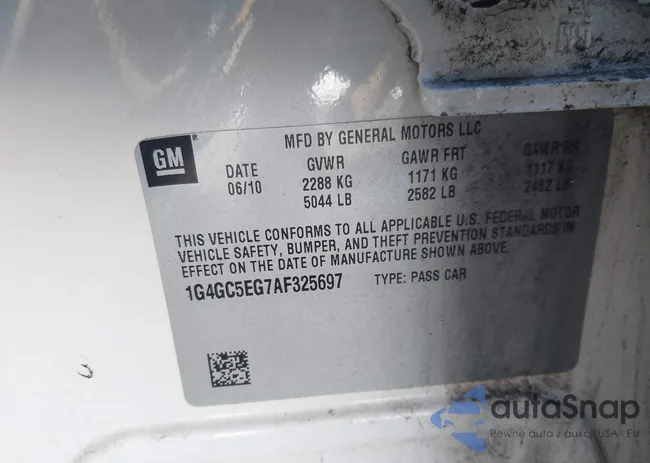 1G4GC5EG7AF325697: 44493986