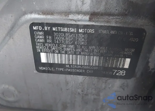 ML32AUHJ5MH003819: 44494103