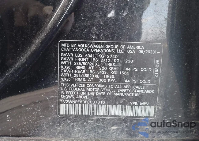 1V2WNPE89PC037610: 44494220