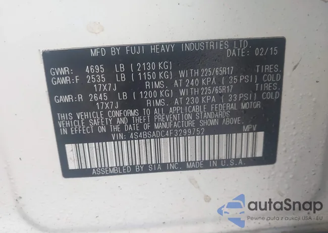 4S4BSADC4F3299752: 44494252