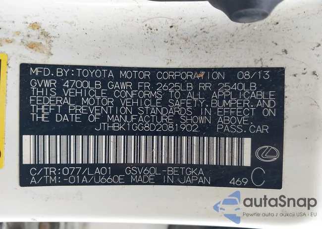 JTHBK1GG8D2081902: 44493328