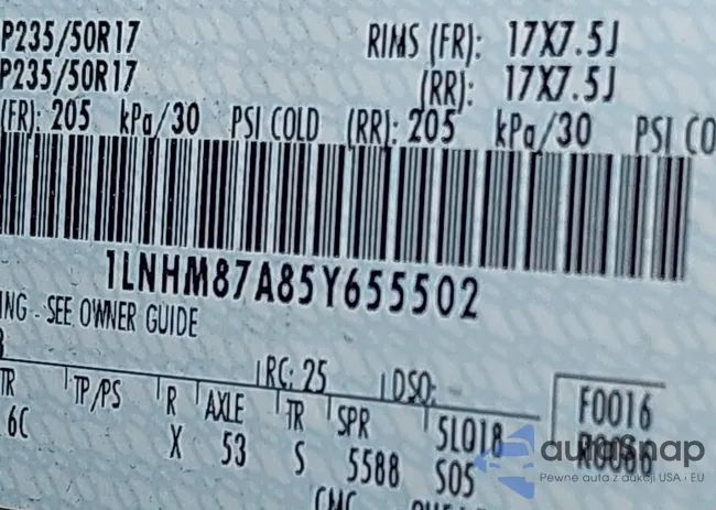 1LNHM87A85Y655502: 44493475