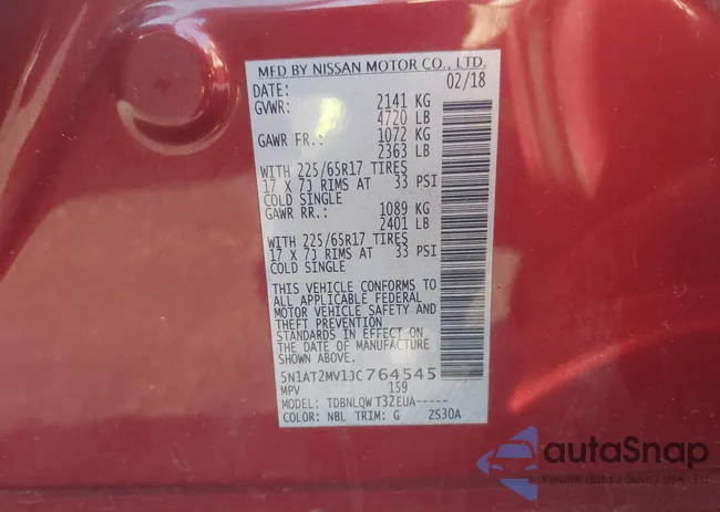 5N1AT2MV1JC764545: 44493565