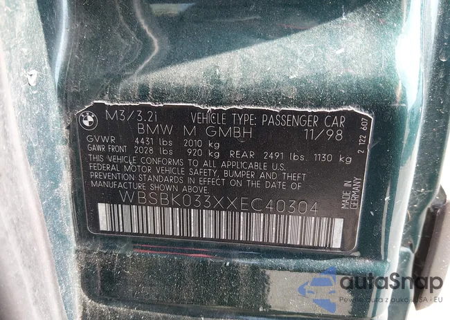 WBSBK033XXEC40304: 44493580