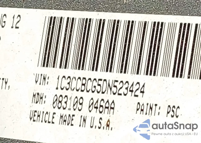 1C3CCBCG5DN523424: 44493592