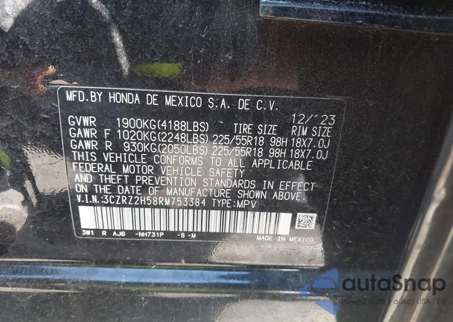 3CZRZ2H58RM753384: 44493664