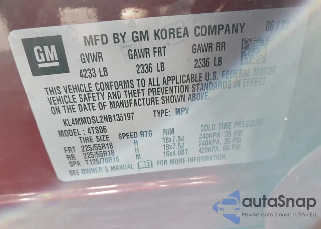 KL4MMDSL2NB135197: 44494934