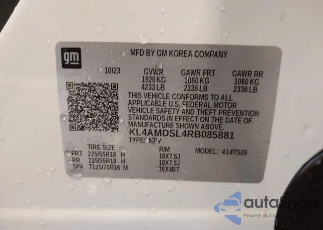 KL4AMDSL4RB085881: 44494988