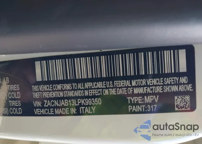 ZACNJAB13LPK99350: 44495085