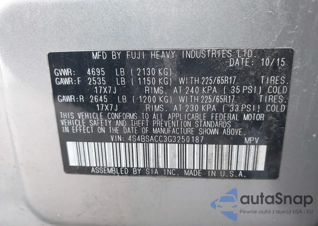 4S4BSACC3G3250187: 44495182