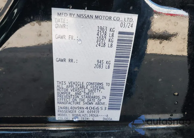 1N4BL4DV9RN406653: 44494300