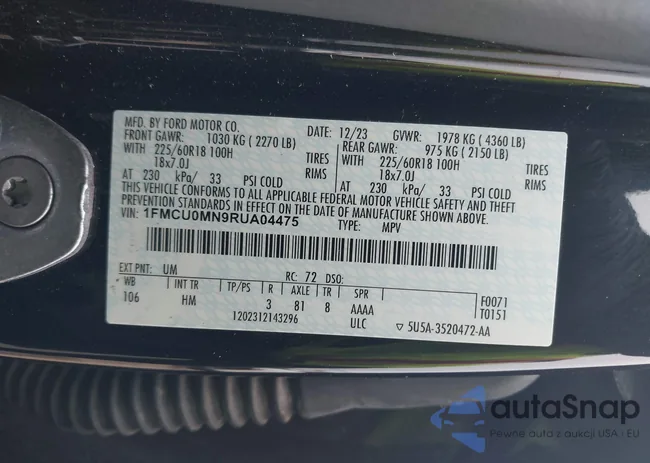 1FMCU0MN9RUA04475: 44494355