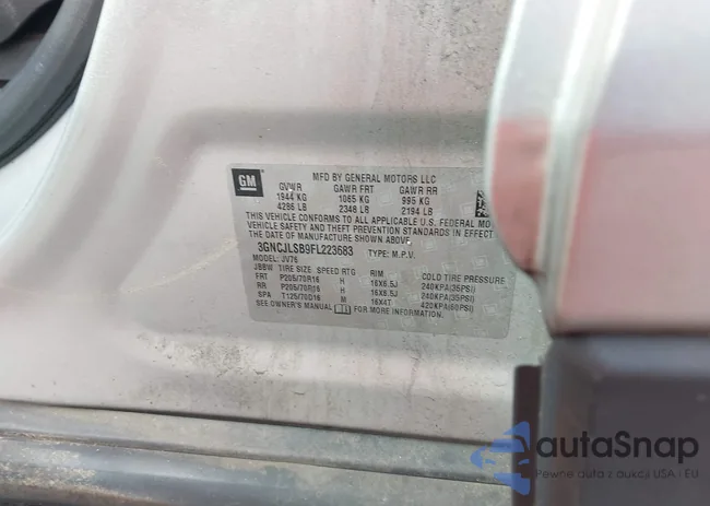 3GNCJLSB9FL223683: 44494401