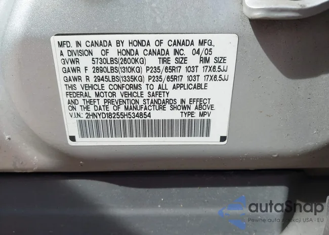 2HNYD18255H534854: 44494465