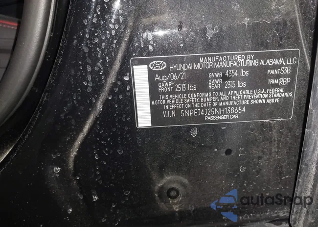 5NPEJ4J25NH138654: 44494600